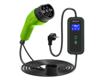 Qoltec Mobilna ładowarka EV z regulacją 2w1 Typ2 (3.5kW, 230V, 5m) - 1483426 - zdjęcie 1
